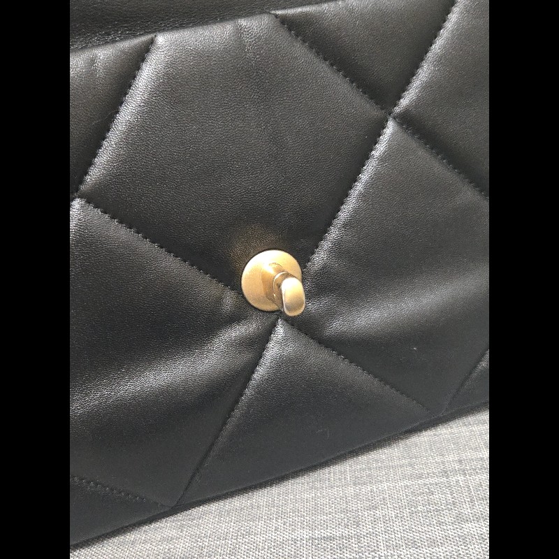 Chanel 香奈兒 黑色 芯片款 19bag 26公分-23