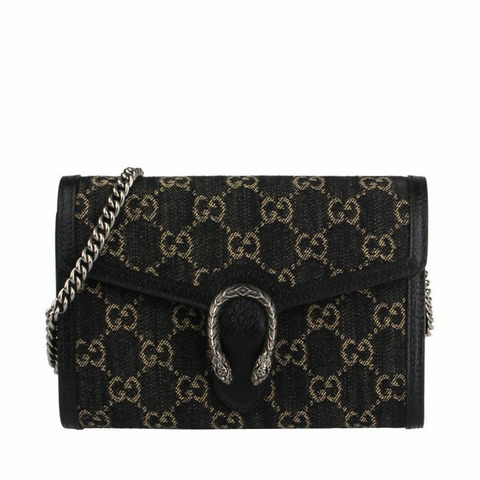 GUCCI Dionysus 牛仔鏈條斜背包 401231 UN3BN 1274