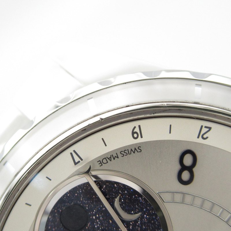 香奈兒 J12 月相腕錶，男士，白色，陶瓷，H3404-12