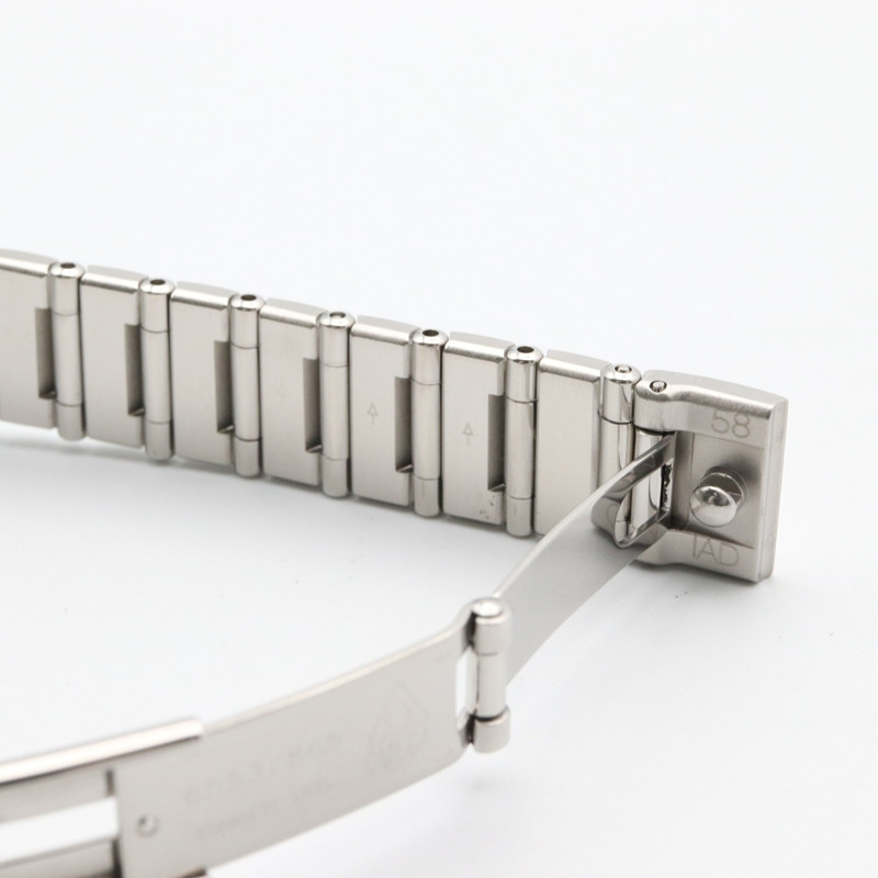 歐米茄星座系列迷你鑽石錶圈腕錶，不鏽鋼材質，女款，白色錶殼，1466.63-14