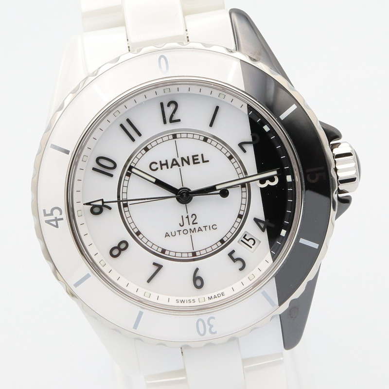 香奈兒 J12 Paradox 12.1 機芯陶瓷男士腕錶，白色/黑色，H6515-2
