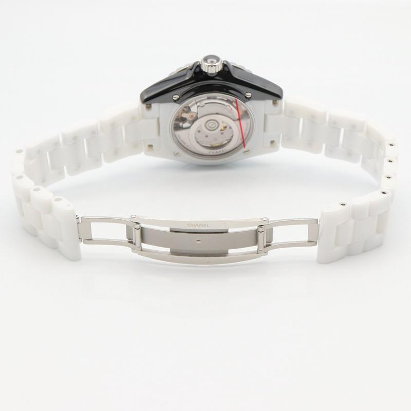 香奈兒 J12 Paradox 12.1 機芯陶瓷男士腕錶，白色/黑色，H6515-3