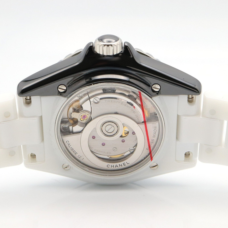 香奈兒 J12 Paradox 12.1 機芯陶瓷男士腕錶，白色/黑色，H6515-4
