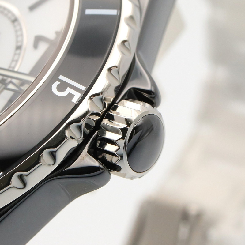 香奈兒 J12 Paradox 12.1 機芯陶瓷男士腕錶，白色/黑色，H6515-5