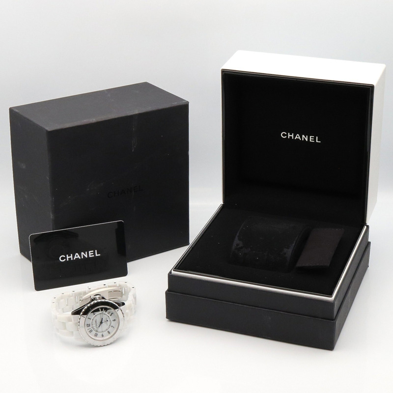 香奈兒 J12 Paradox 12.1 機芯陶瓷男士腕錶，白色/黑色，H6515-9