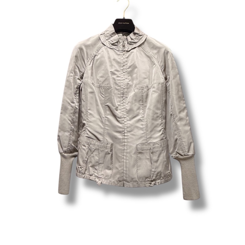 🍒LOUIS VUITTON 鐵灰色絲質外套 2F251227-1-0