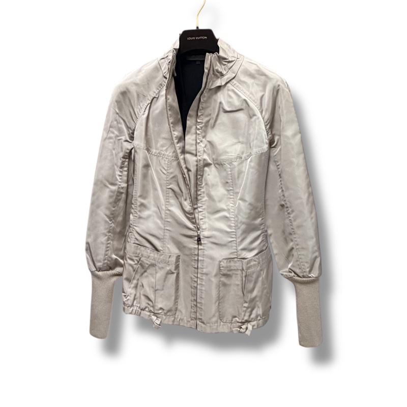 🍒LOUIS VUITTON 鐵灰色絲質外套 2F251227-1-1