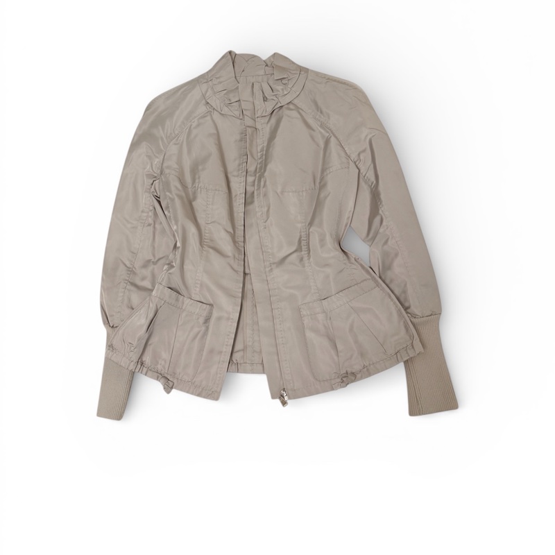 🍒LOUIS VUITTON 鐵灰色絲質外套 2F251227-1-4