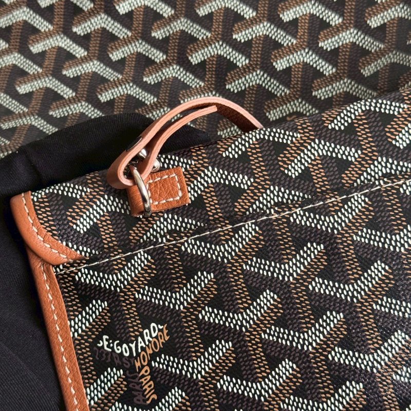 98新🫰🏻Goyard 戈雅 Hobo 黑棕-12