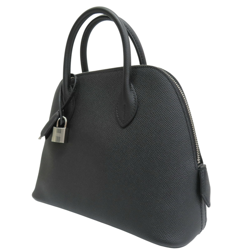 黑色 Epsom牛皮 Boilde 1923 25 柏莉包 两用包 U刻 銀釦【HERMES 愛馬仕】 U刻印/BK/PHW-2