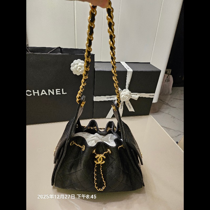 Chanel全新荔枝紋25包小號-1