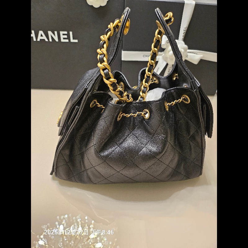 Chanel全新荔枝紋25包小號-5