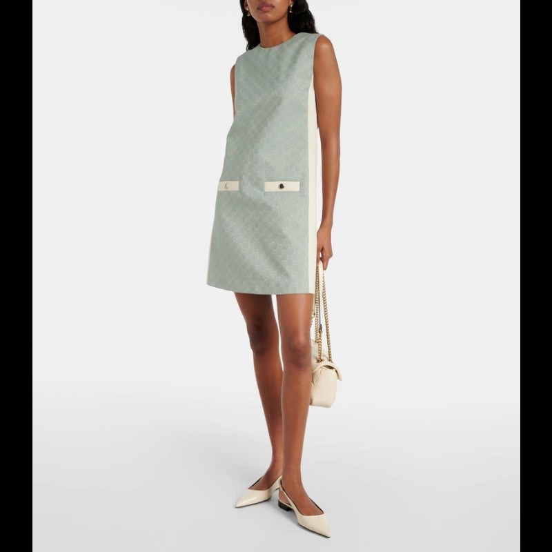 Gucci slingback gucci logo 鏈條尖頭平底鞋 全新36碼-0