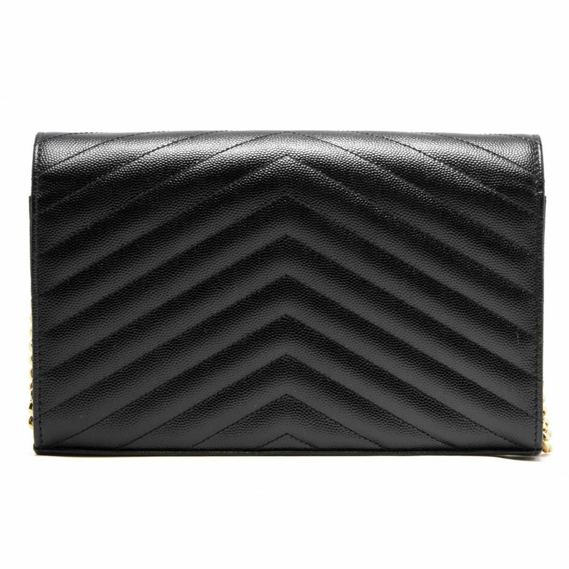 SAINT LAURENT 絎縫單肩包 377828 BOW02 1000-2