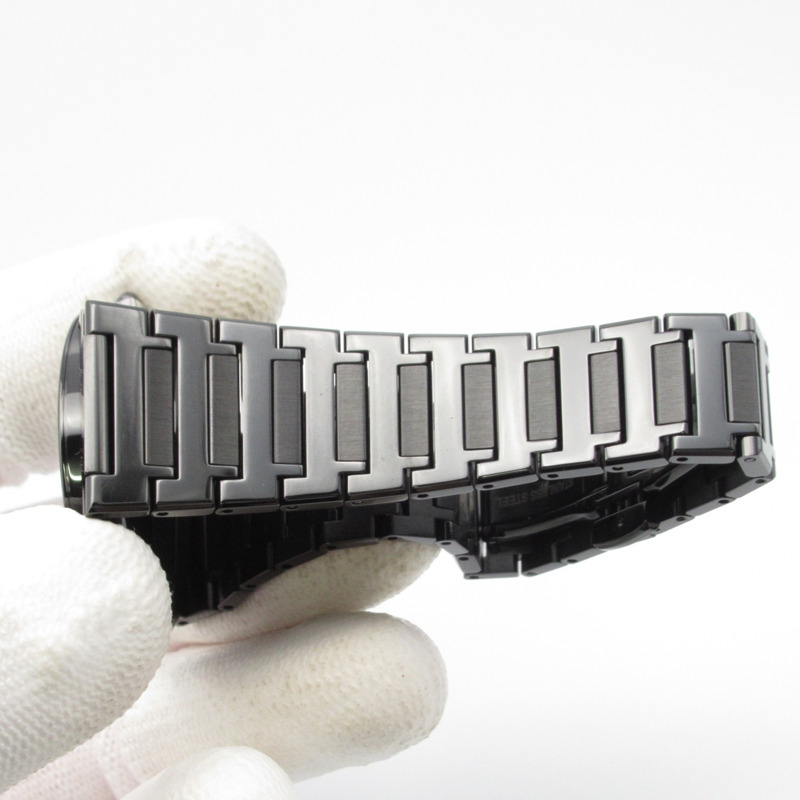 寶格麗女士腕錶，精鋼錶殼，黑色DLC塗層，黑色，BB33S-7