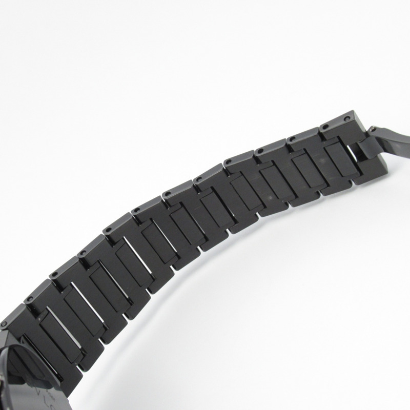 寶格麗女士腕錶，精鋼錶殼，黑色DLC塗層，黑色，BB33S-14