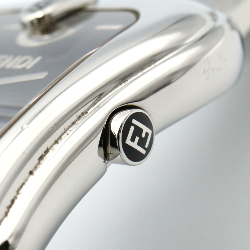 芬迪 (Fendi) 扣環圖案腕錶，不鏽鋼材質，女士款，黑色，3800克-6