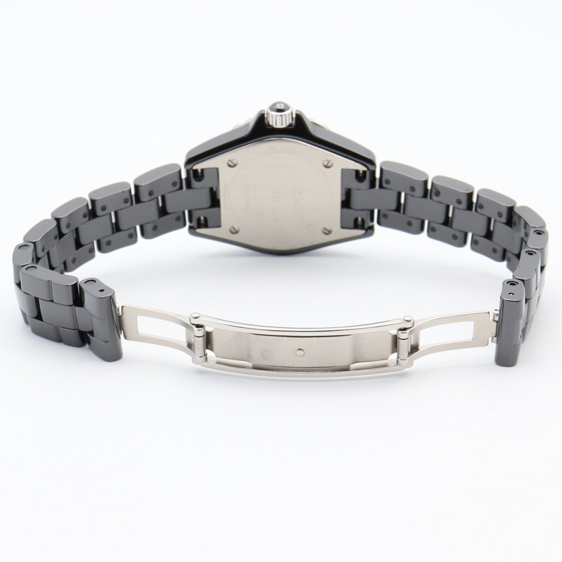 香奈兒 J12 女士黑色陶瓷腕錶，黑色，H4196-3