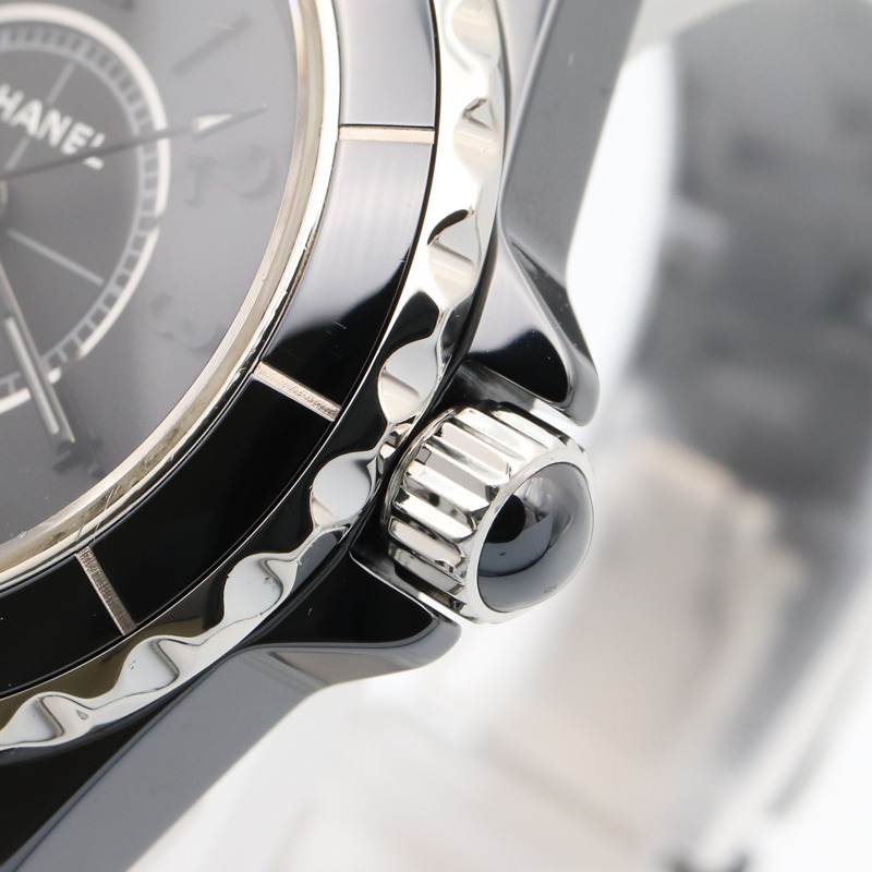 香奈兒 J12 女士黑色陶瓷腕錶，黑色，H4196-5