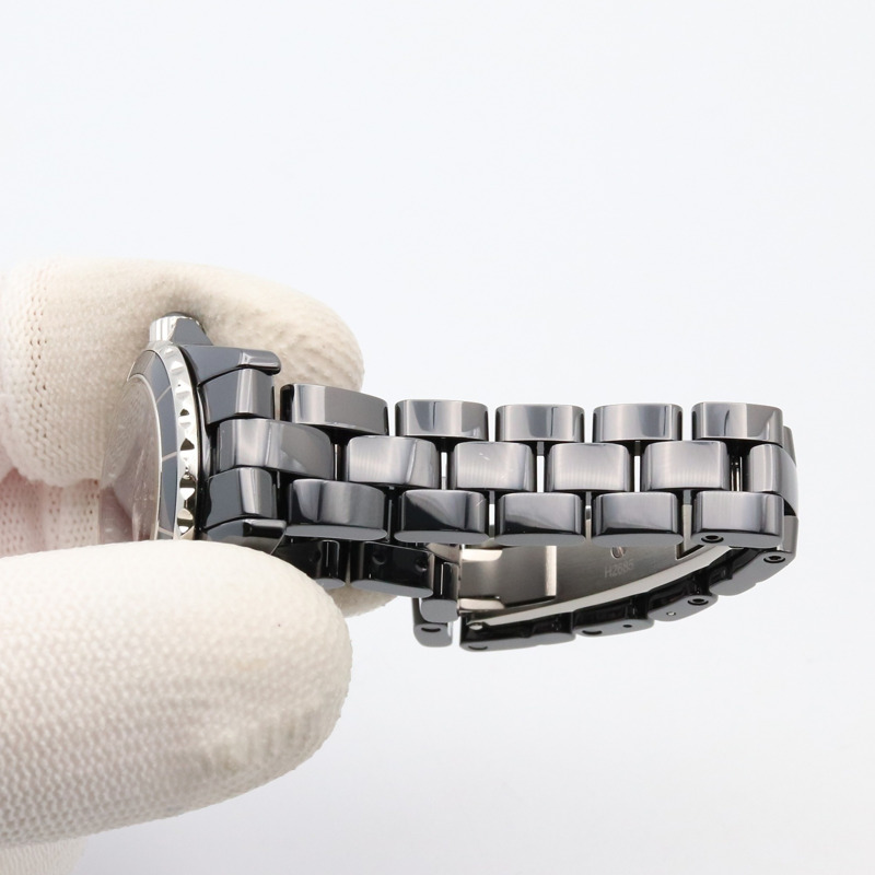 香奈兒 J12 女士黑色陶瓷腕錶，黑色，H4196-7