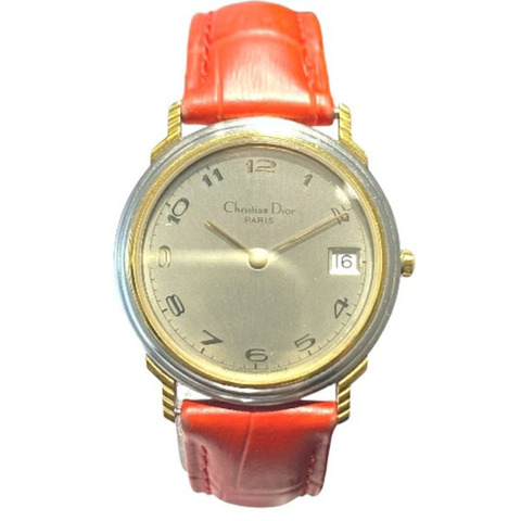 Dior 45.12.02 石英香檳金錶盤女錶