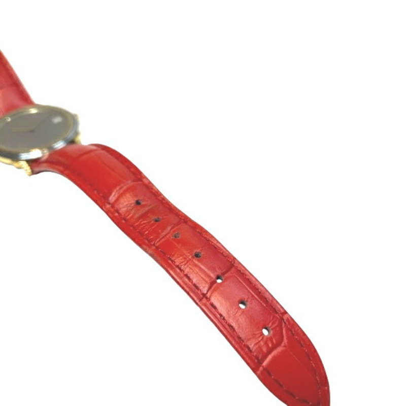 Dior 45.12.02 石英香檳金錶盤女錶-6