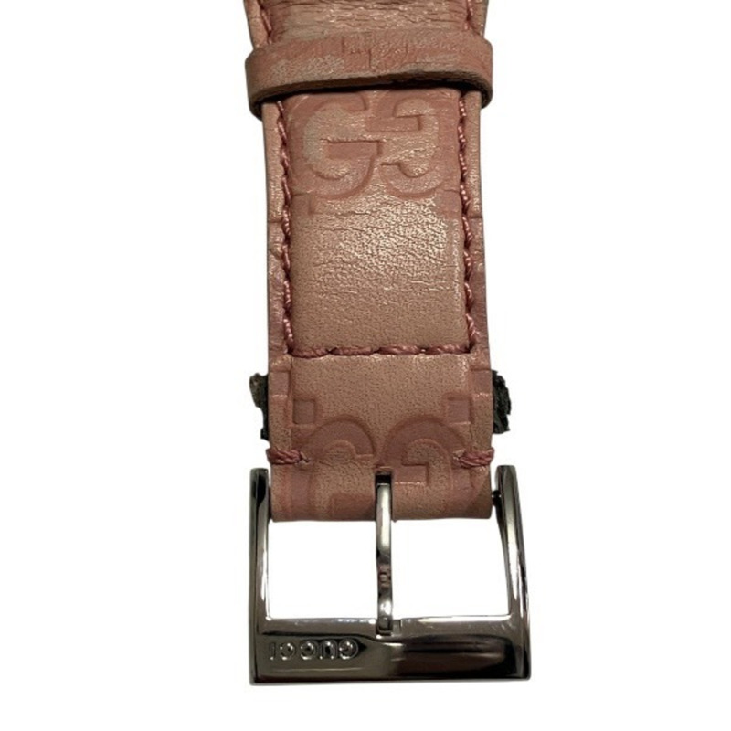 Gucci G Bandeau 104 石英 Guccissima 女士真皮腕錶-5