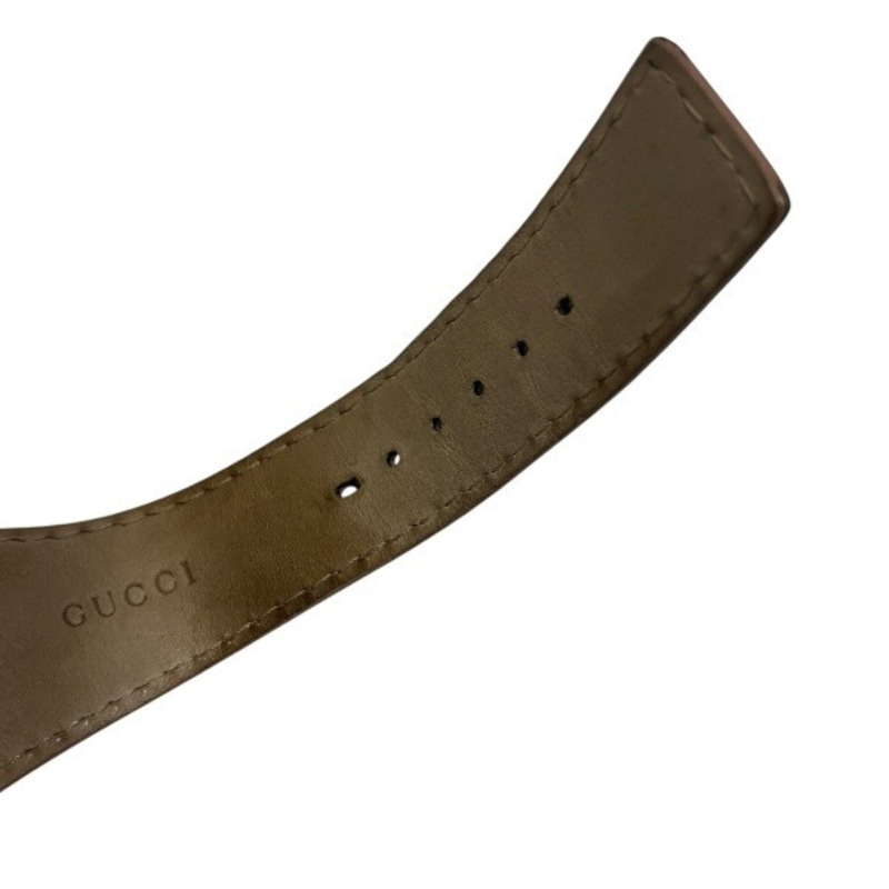 Gucci G Bandeau 104 石英 Guccissima 女士真皮腕錶-7