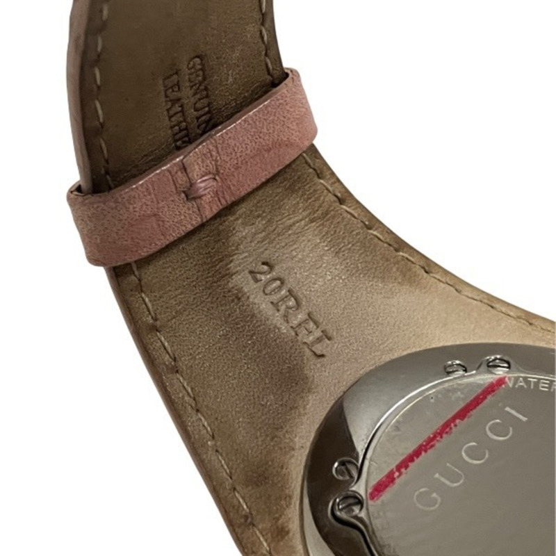 Gucci G Bandeau 104 石英 Guccissima 女士真皮腕錶-8