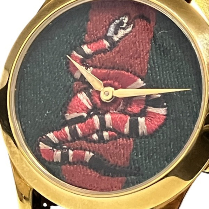 Gucci G-Timeless 126.4 YA126483 石英蛇紋男士腕錶-3