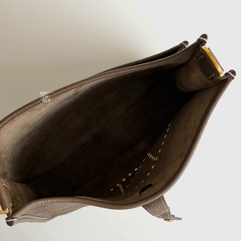 98新🫰🏻Hermès 愛馬仕 Evelyne 29 大象灰金釦-3