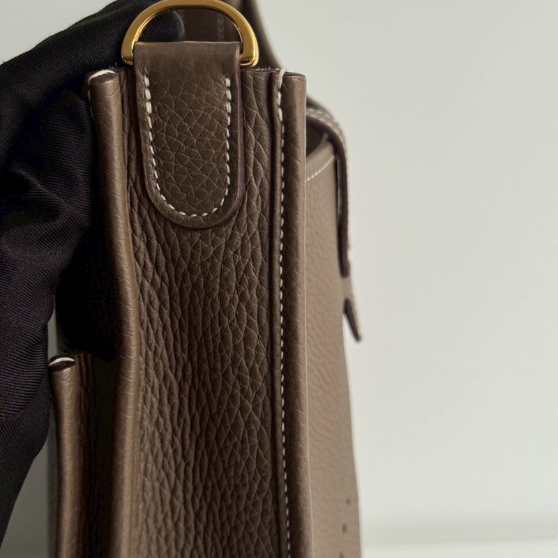 98新🫰🏻Hermès 愛馬仕 Evelyne 29 大象灰金釦-12