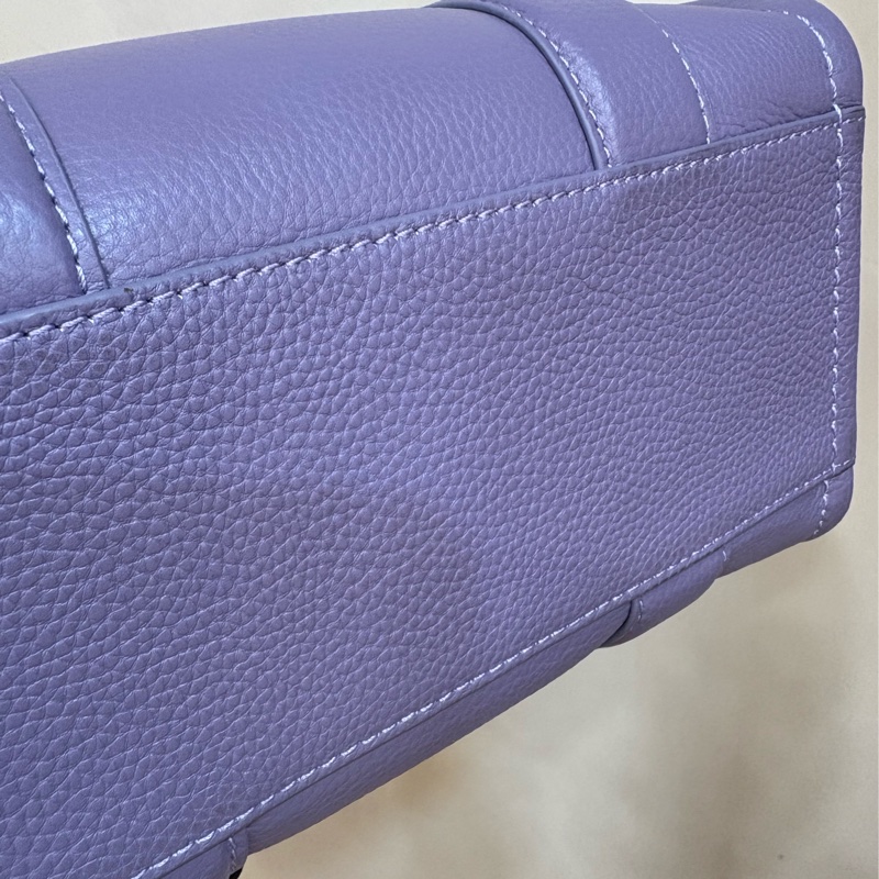 MARC JACOBS THE TOTE BAG紫色全皮托特包-5