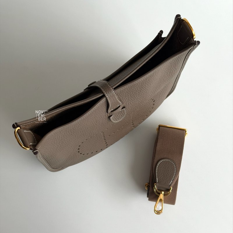 99新🆕Hermès 愛馬仕 Evelyne 29 大象灰金釦-2