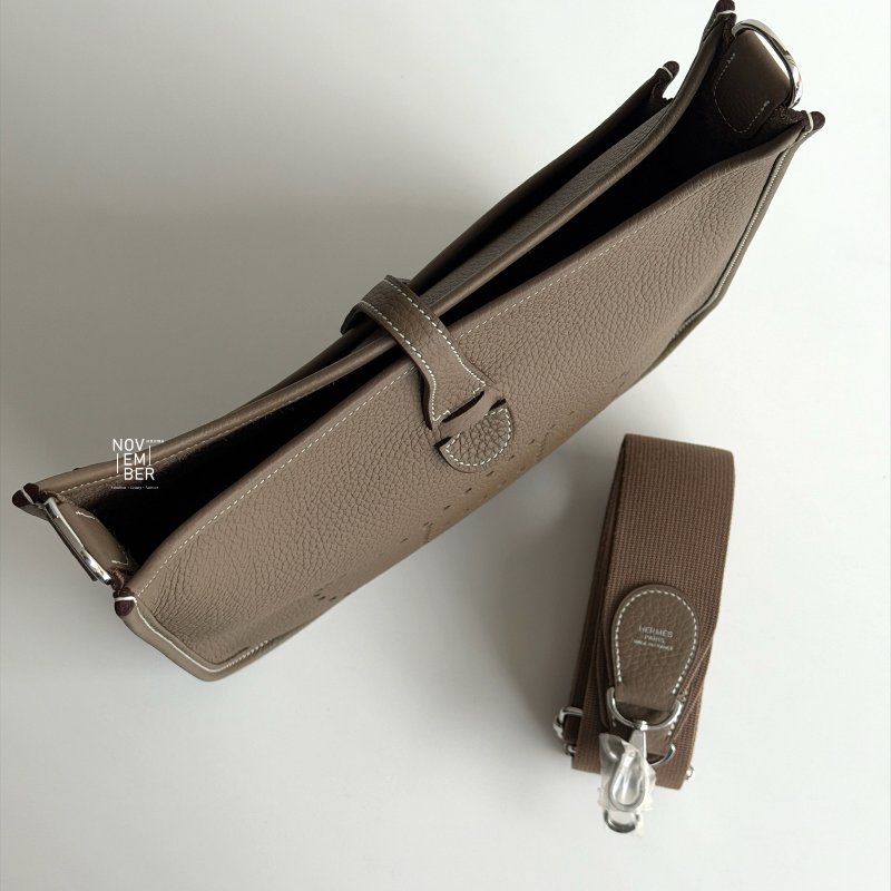 閒置新✨Hermès 愛馬仕 Evelyne 29 大象灰銀釦-2