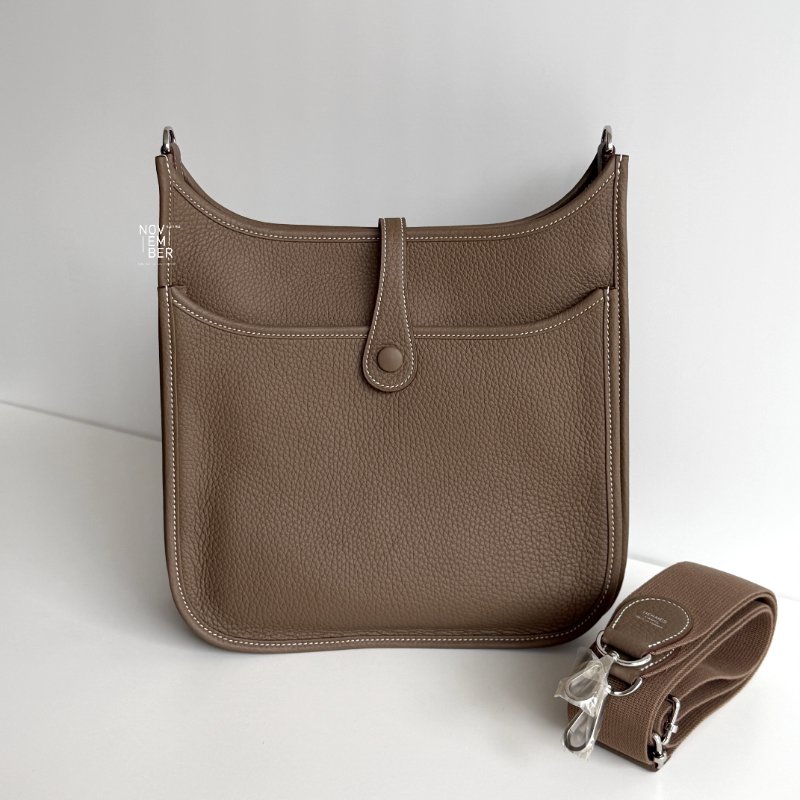 閒置新✨Hermès 愛馬仕 Evelyne 29 大象灰銀釦-6
