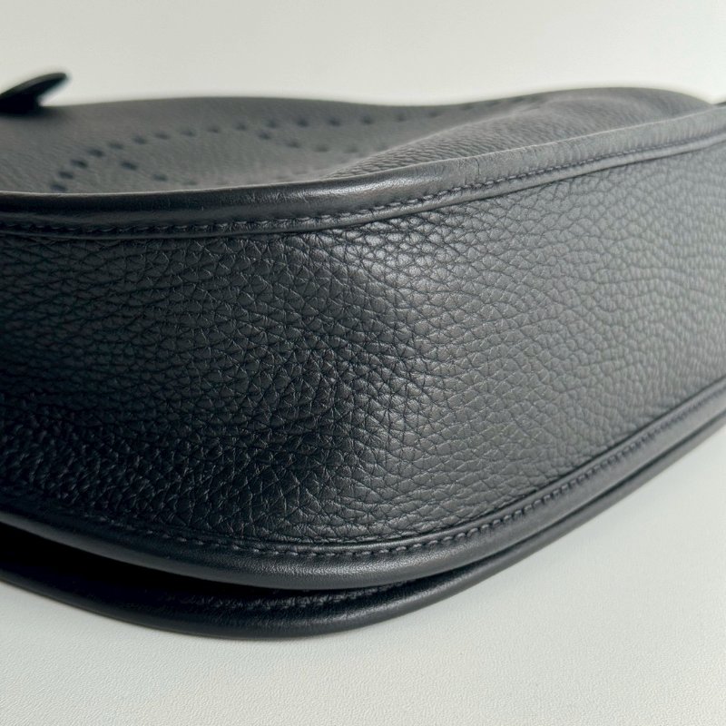 閒置新✨Hermès 愛馬仕 Evelyne 29 黑色銀釦-12