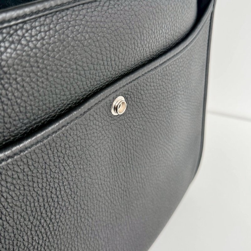 閒置新✨Hermès 愛馬仕 Evelyne 29 黑色銀釦-14