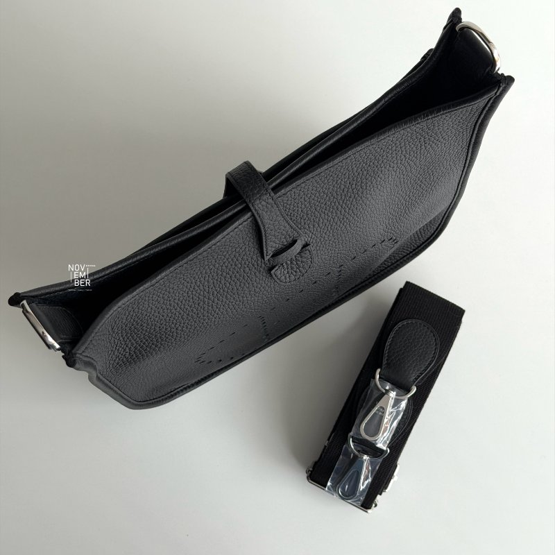 閒置新✨Hermès 愛馬仕 Evelyne 29 黑色銀釦-2