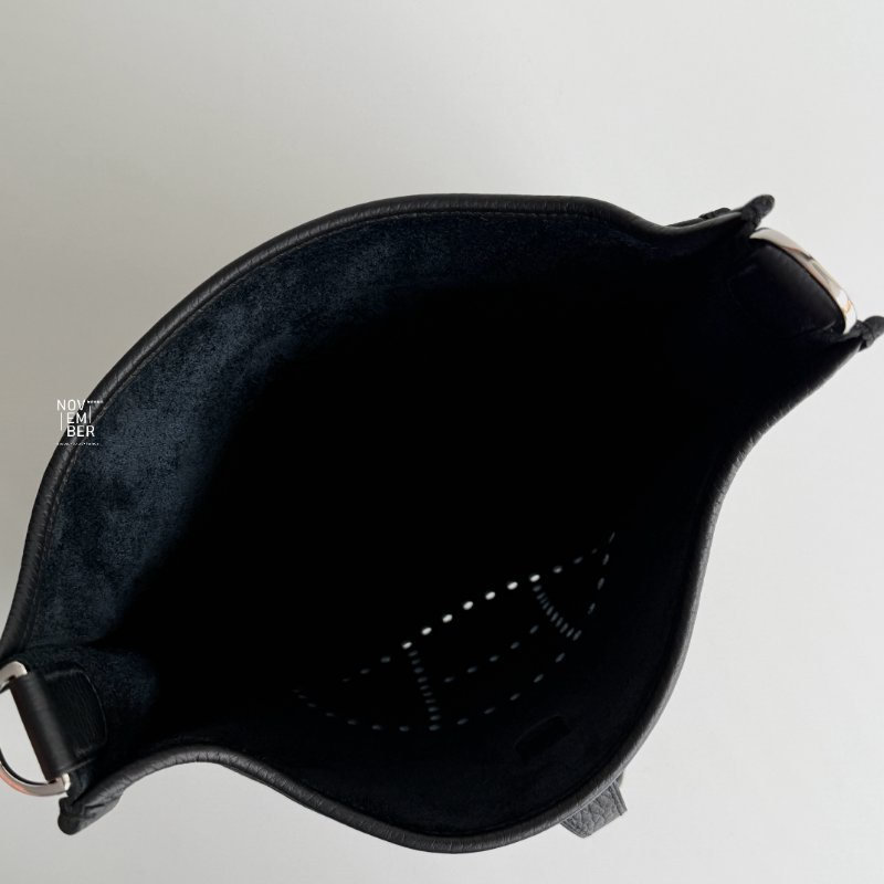 閒置新✨Hermès 愛馬仕 Evelyne 29 黑色銀釦-3