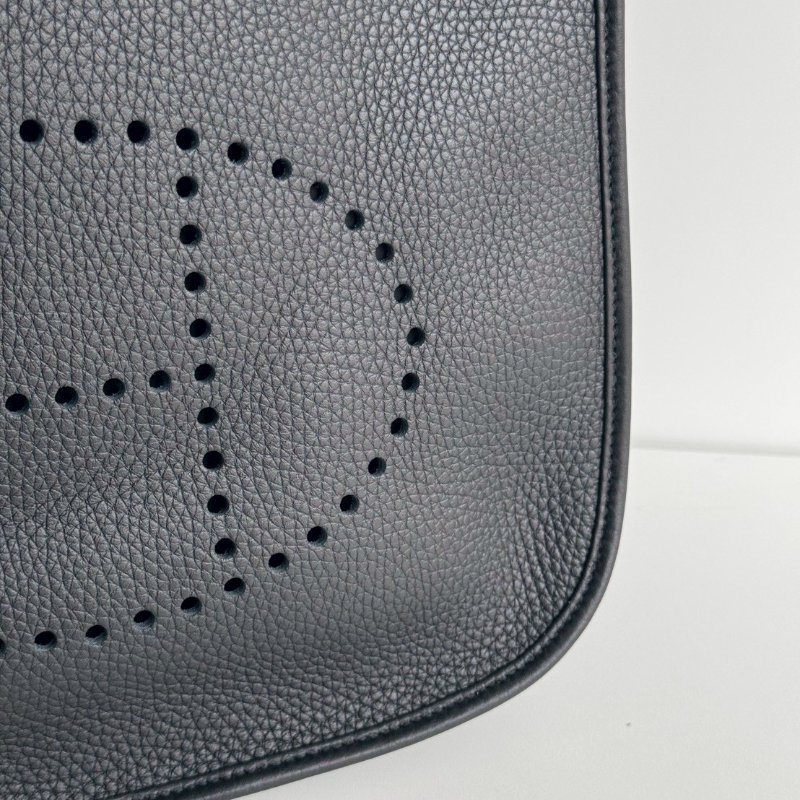 閒置新✨Hermès 愛馬仕 Evelyne 29 黑色銀釦-7