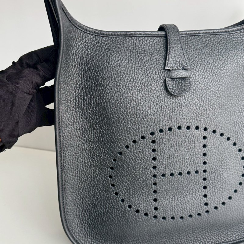閒置新✨Hermès 愛馬仕 Evelyne 29 黑色銀釦-8