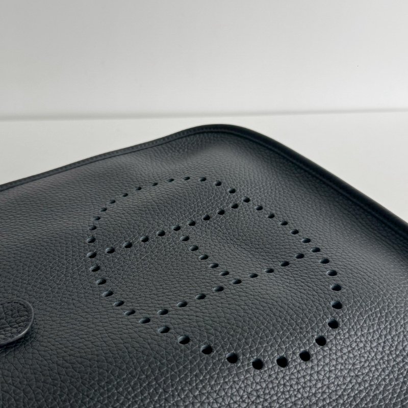 閒置新✨Hermès 愛馬仕 Evelyne 29 黑色銀釦-9