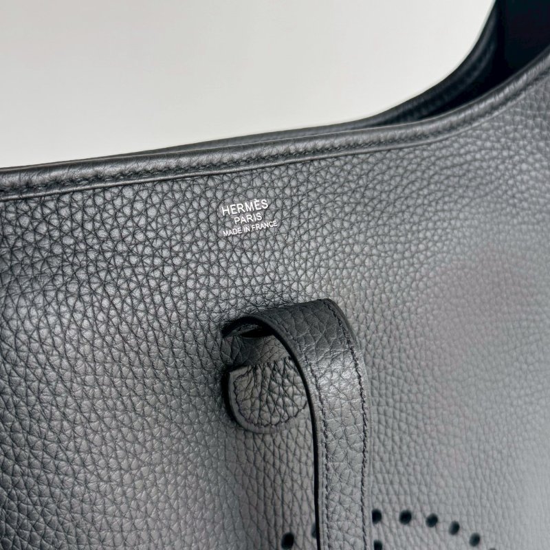 閒置新✨Hermès 愛馬仕 Evelyne 29 黑色銀釦-10