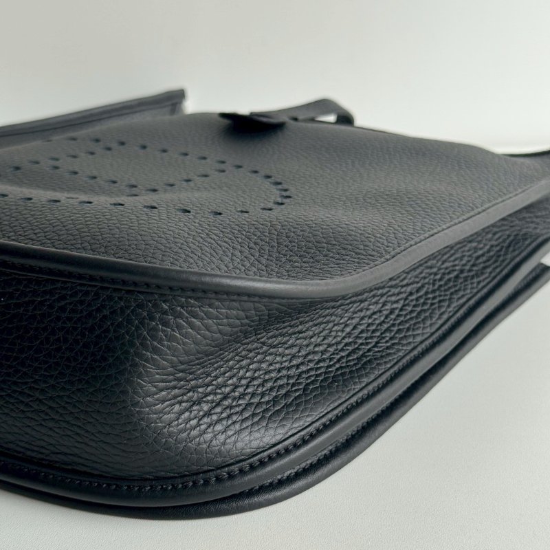 閒置新✨Hermès 愛馬仕 Evelyne 29 黑色銀釦-13