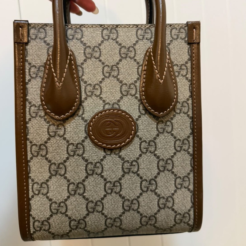 GUCCI Interlocking G 迷你手提袋|琴譜包🤎-2