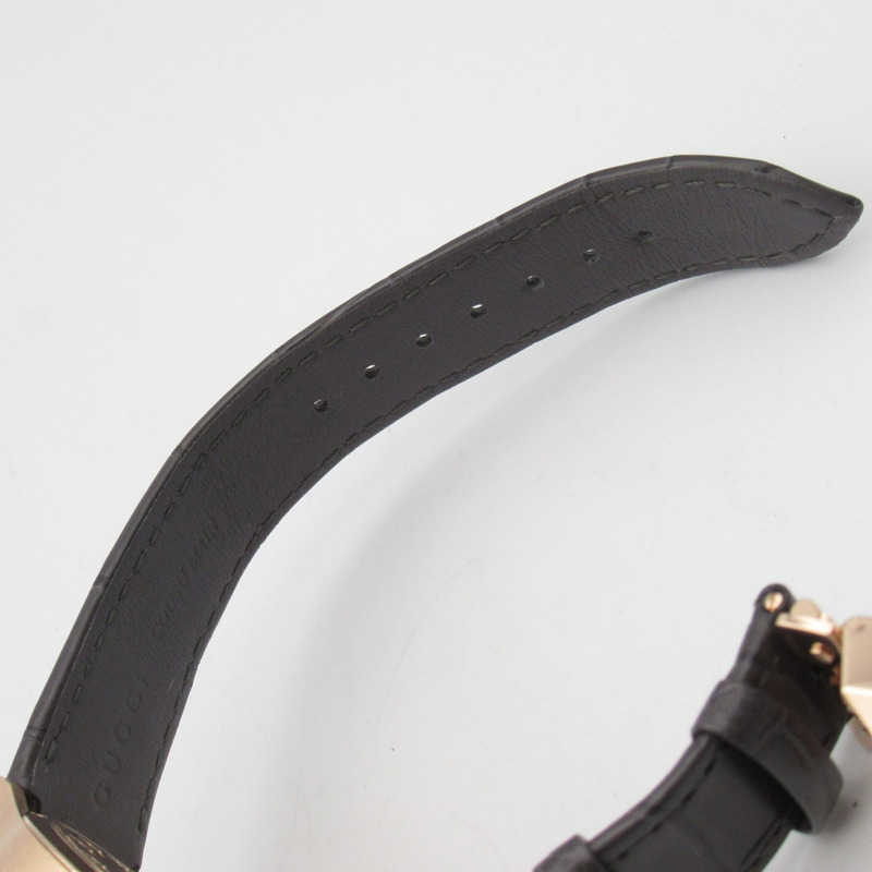 Gucci G-Timeless Dancing Bee腕錶，18K玫瑰金皮革錶帶，男士，棕色，717070 IDLA0 8599-16