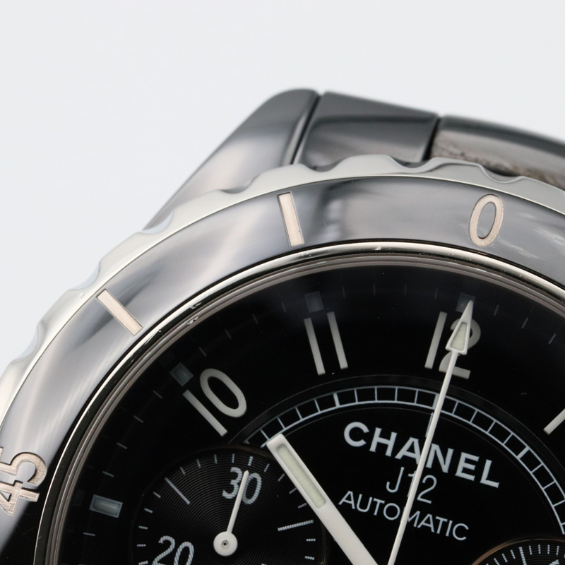 香奈兒 J12 計時腕錶，男士，黑色，陶瓷，H0940-10
