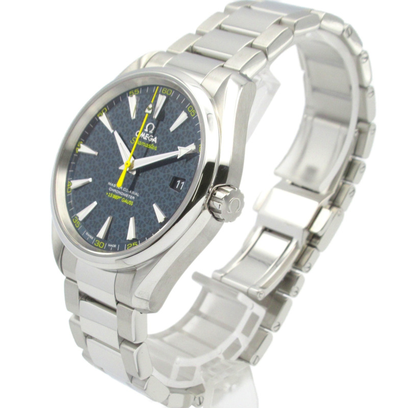 歐米茄海馬系列Aqua Terra詹姆士龐德限量版不鏽鋼男士腕錶，黑色，231.10.42.21.03.004-1