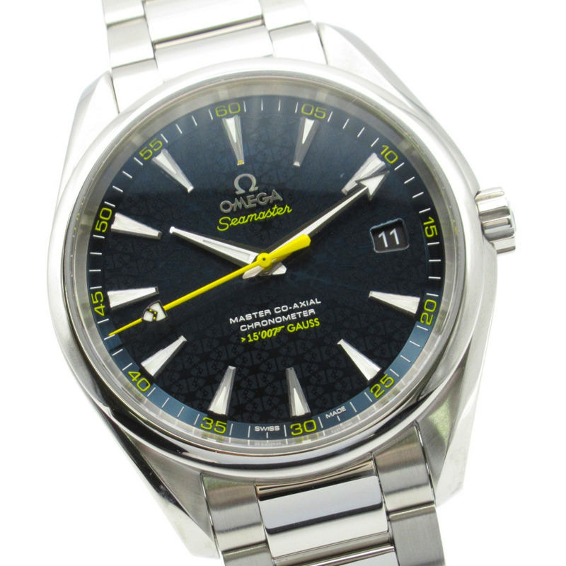 歐米茄海馬系列Aqua Terra詹姆士龐德限量版不鏽鋼男士腕錶，黑色，231.10.42.21.03.004-2